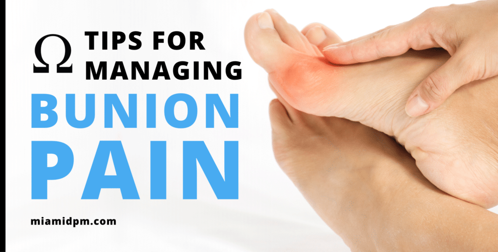Tips for managing bunion pain